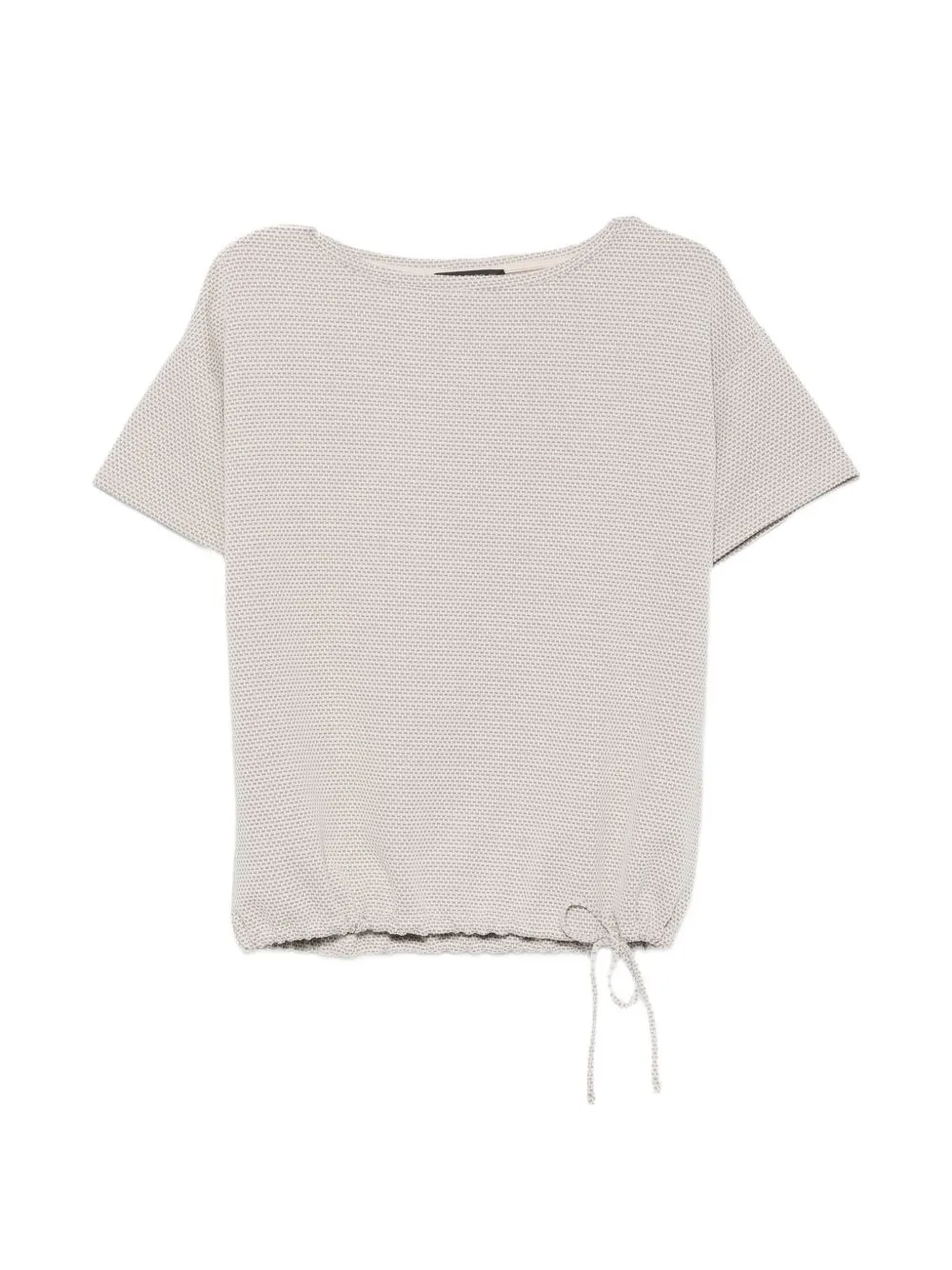 Textured Drawstring-Hem T-Shirt by Betty Barclay
