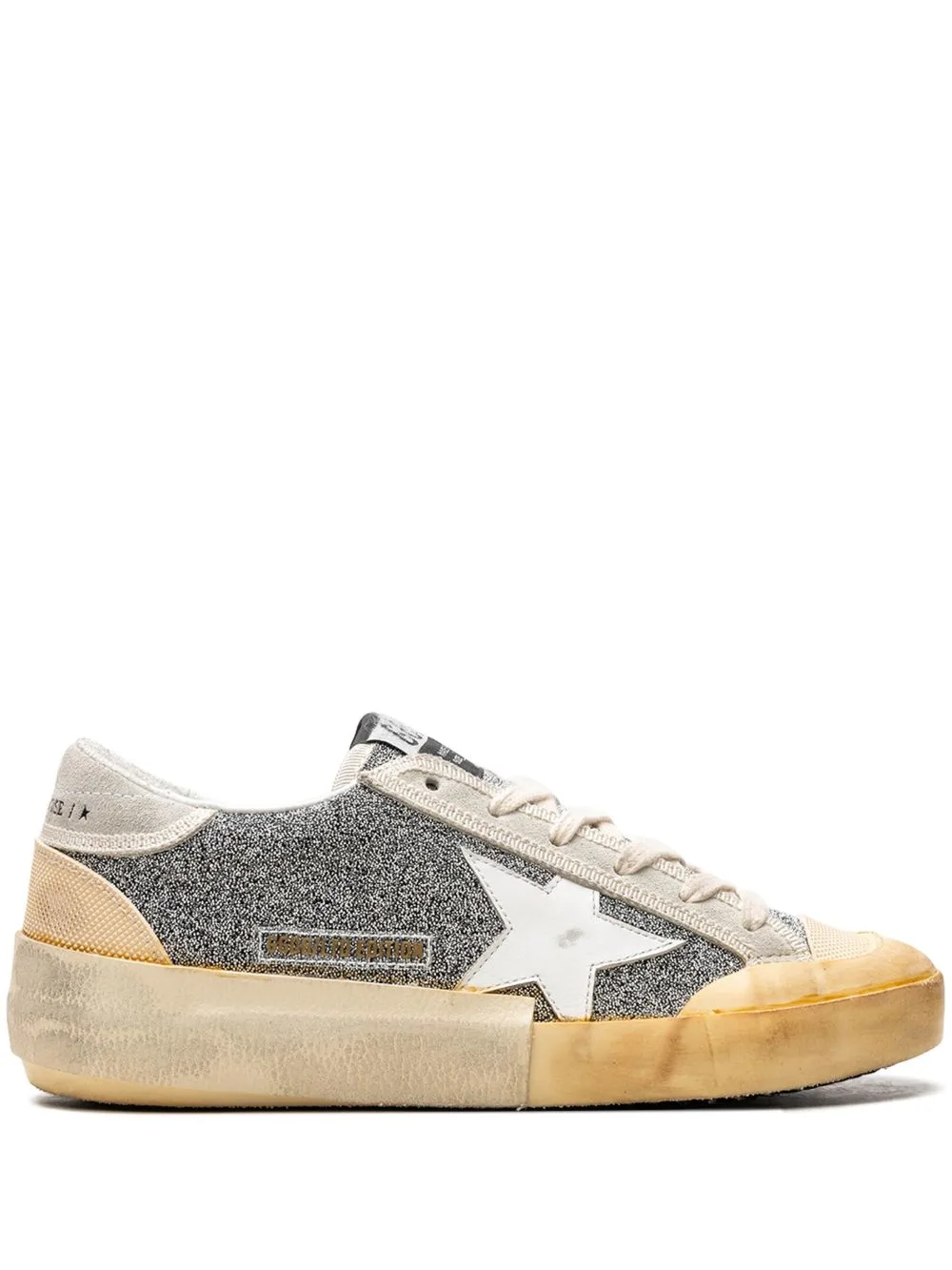 Super-Star Silver/White/Ice Vanilla Sneakers by Golden Goose