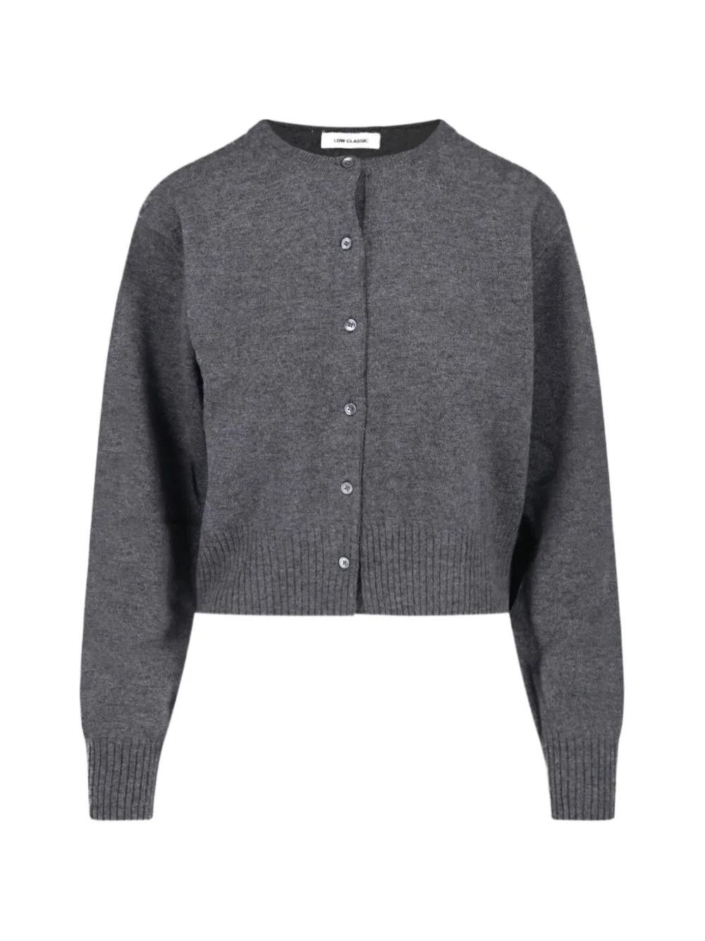 Cropped Wool Cardigan by Low Classic