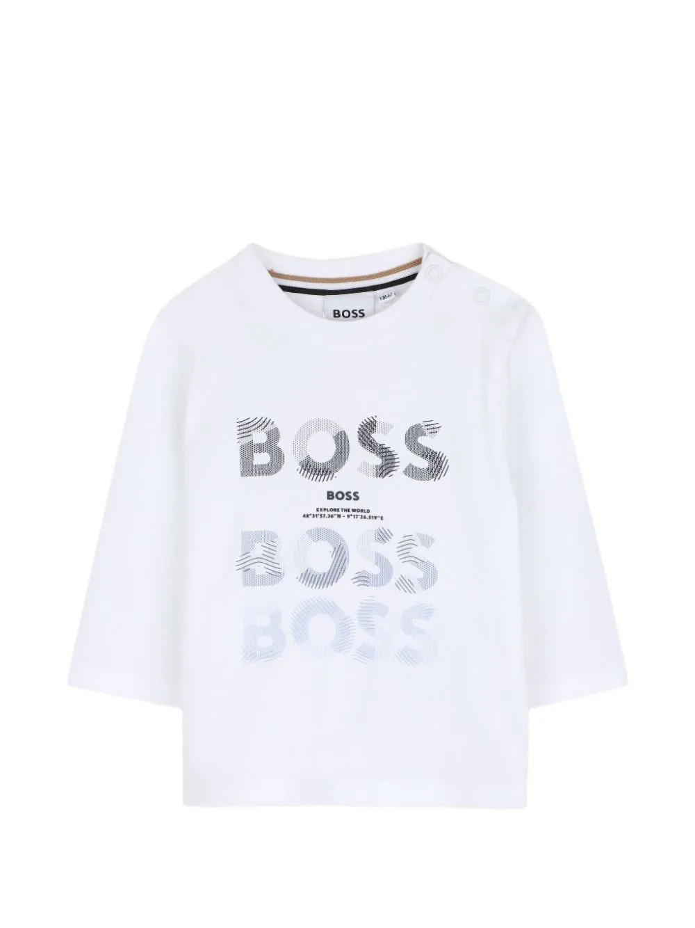 Logo-Print Long-Sleeve T-Shirt by BOSS Kidswear