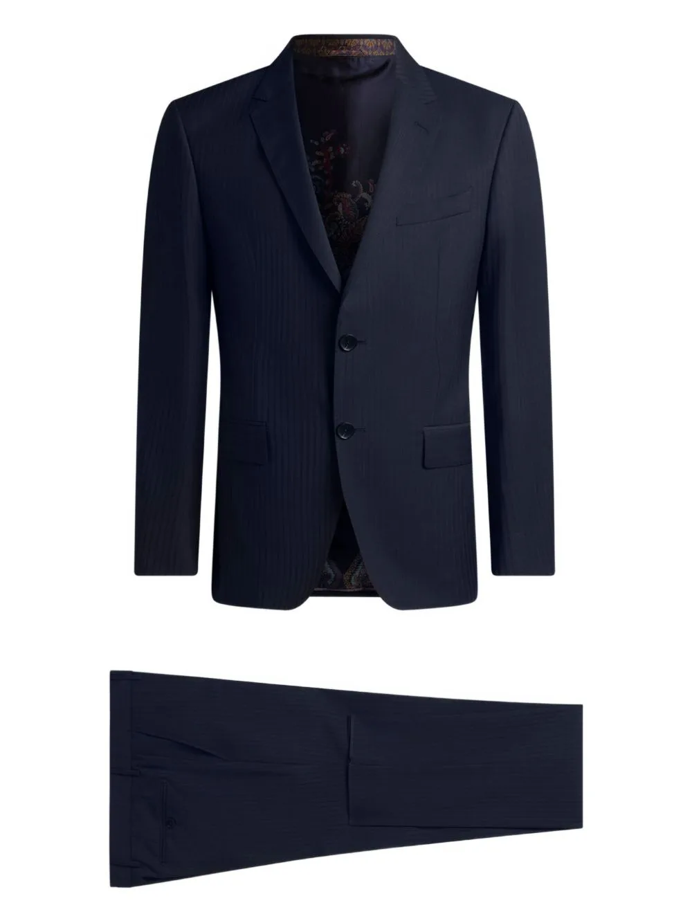 Single-Breasted Striped Wool Suit by ETRO