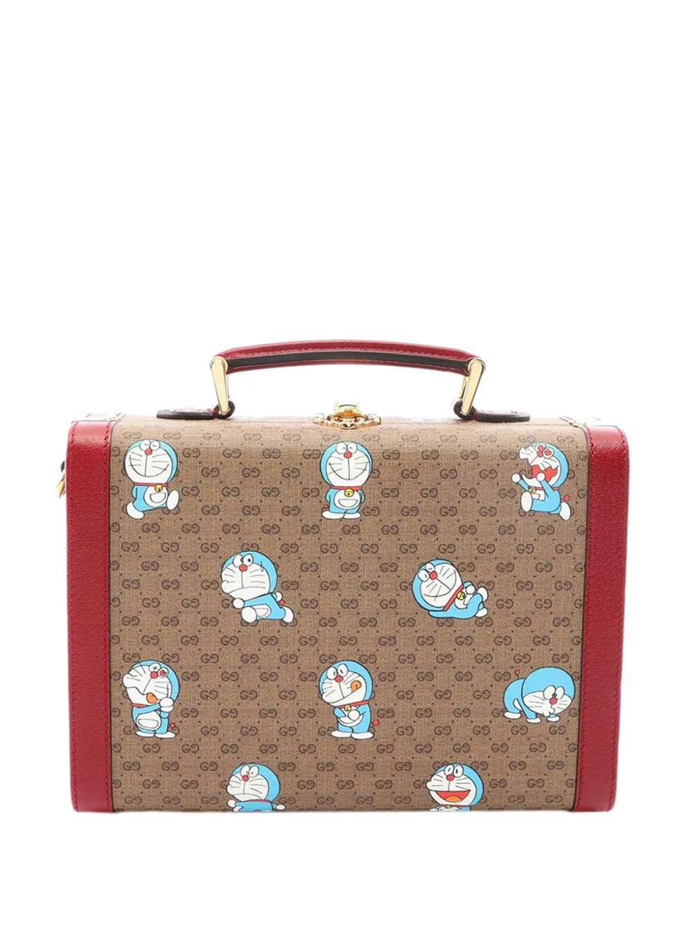 2000-2015 Micro GG Supreme Doraemon Case Vanity Bag by Gucci Pre-Owned