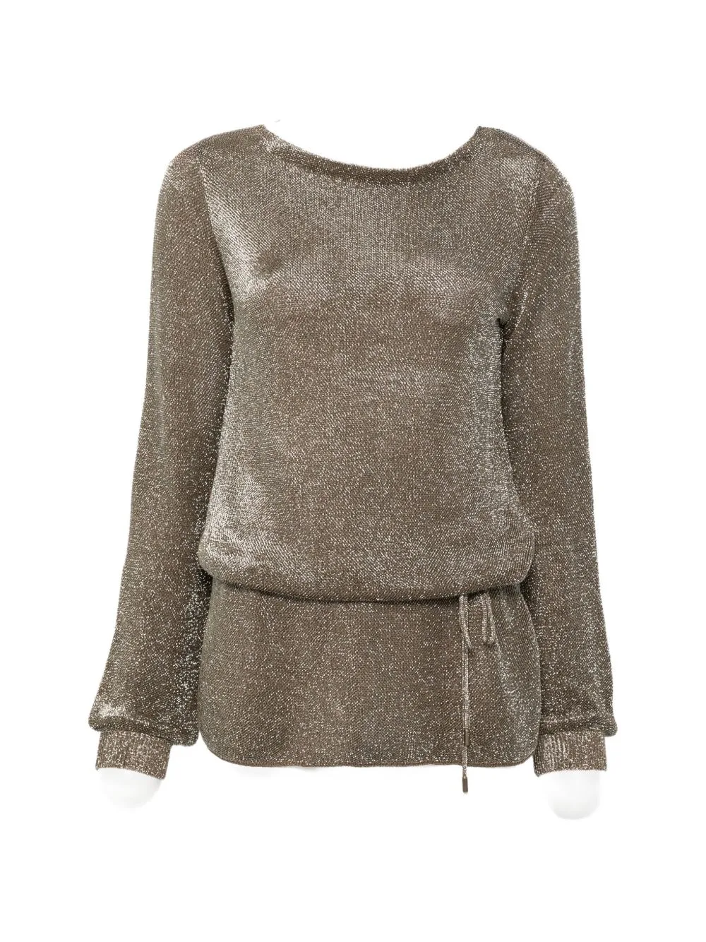 Metallic-Effect Drawstring Blouse by Ralph Lauren Collection