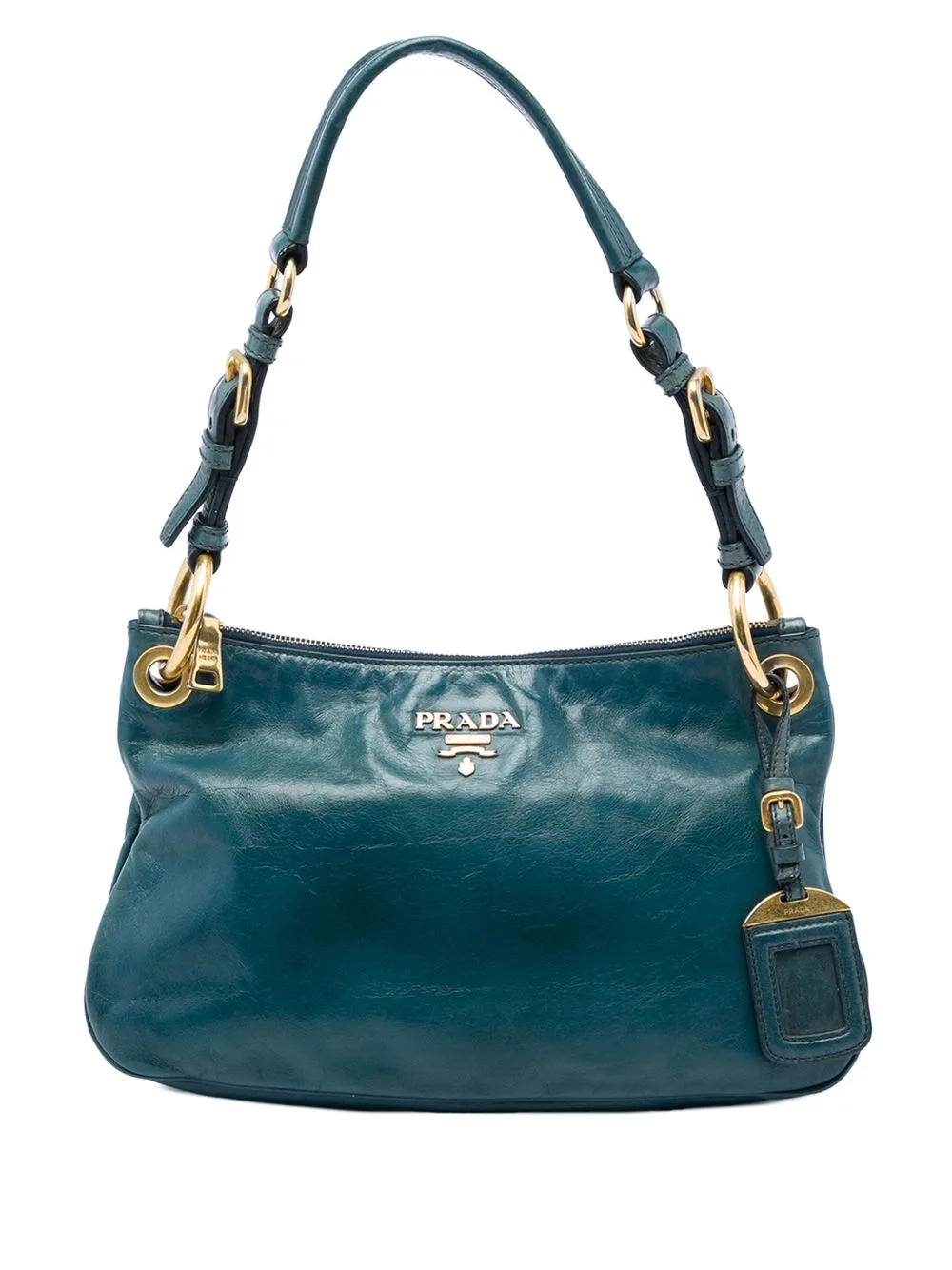 2000-2013 Vitello Shine Shoulder Bag by Prada Pre-Owned
