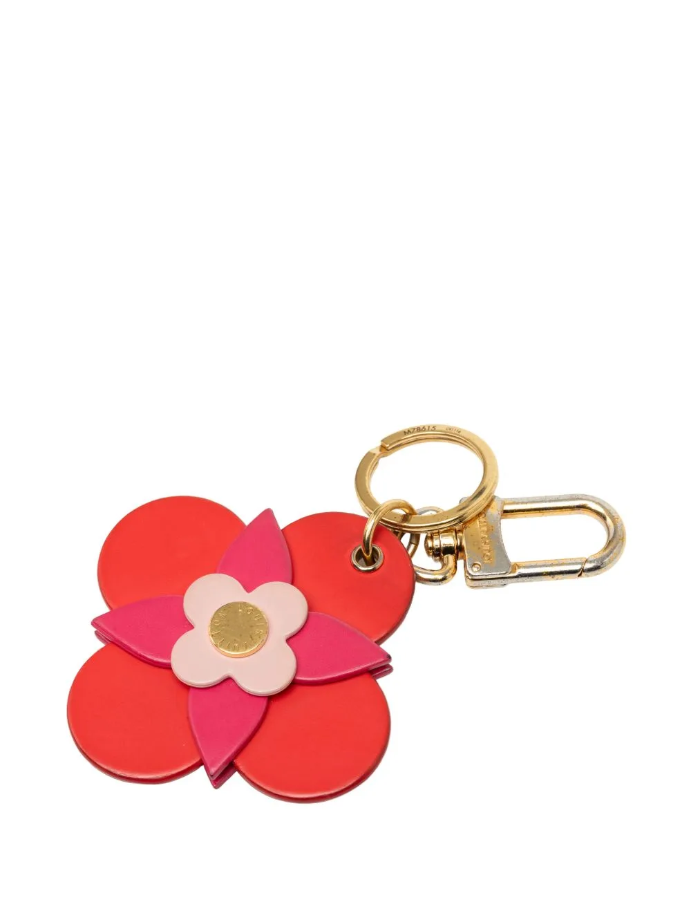 2016 Leather Blooming Flowers Totem Holder and Bag Charm Key Chain by Louis Vuitton Pre-Owned