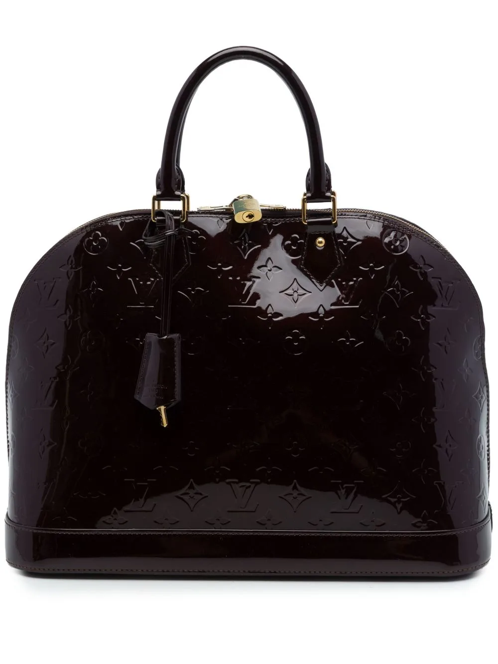 2011 Monogram Vernis Alma GM Handbag by Louis Vuitton Pre-Owned