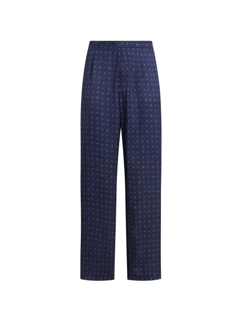 Twill Trousers with Micro Paisley Motif by ETRO