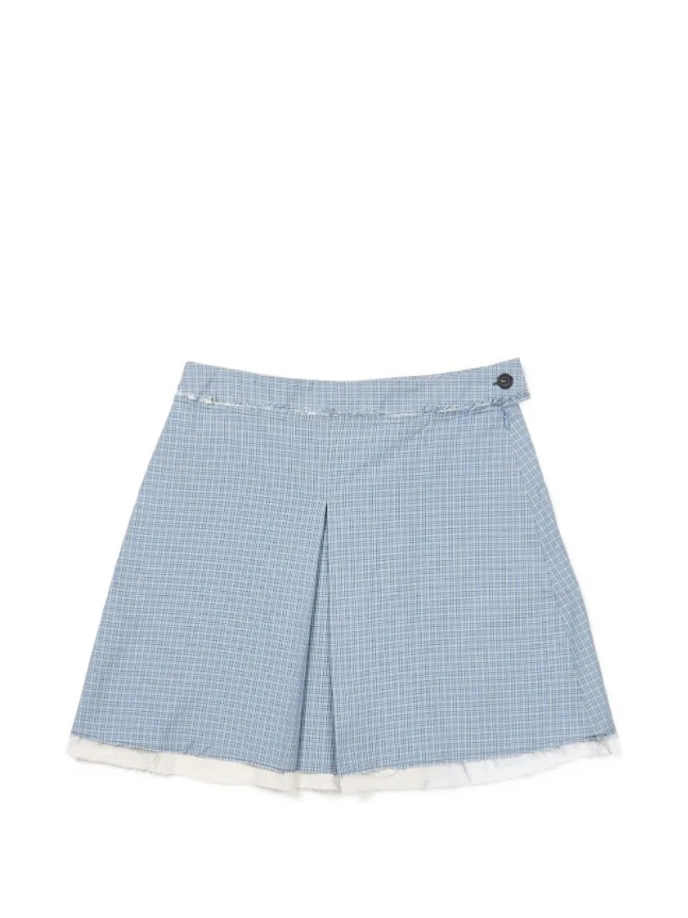 Checked Mini Pleated Skirt by Camiel Fortgens
