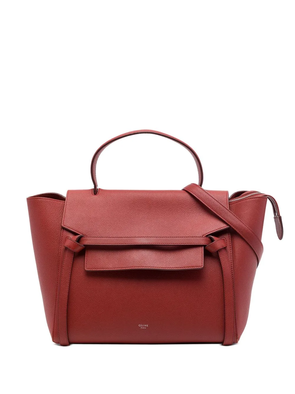 2016 Mini Grained Calfskin Belt Bag Satchel by Celine Pre-Owned