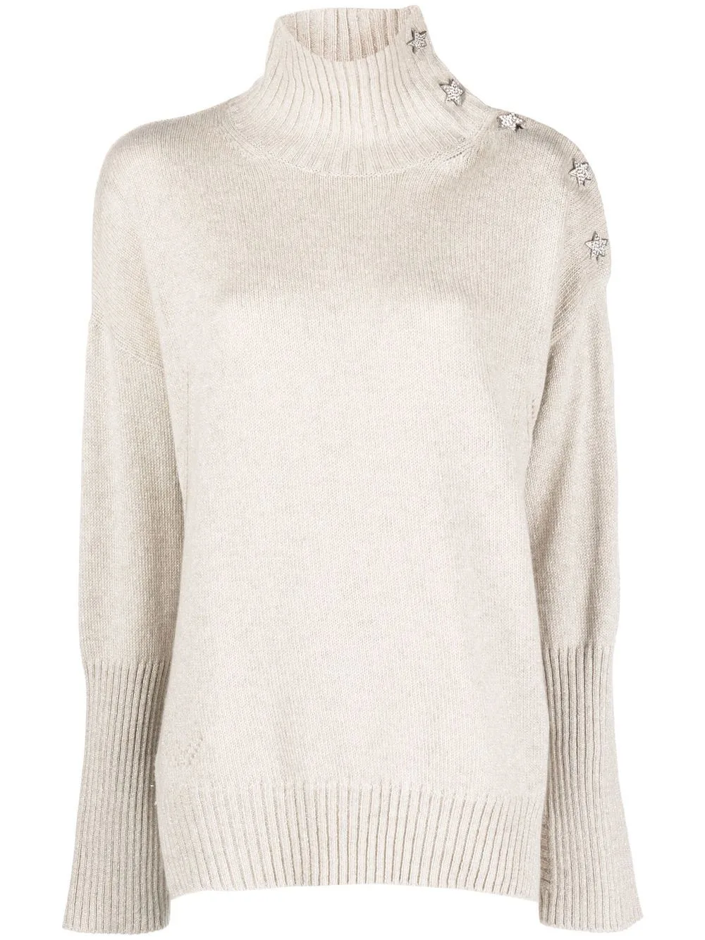 Alma Star-Charm High-Neck Jumper by Zadig&Voltaire