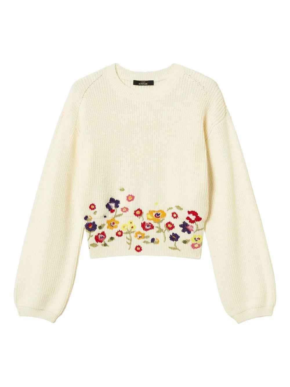 Floral-Embroidered Sweater by TWINSET
