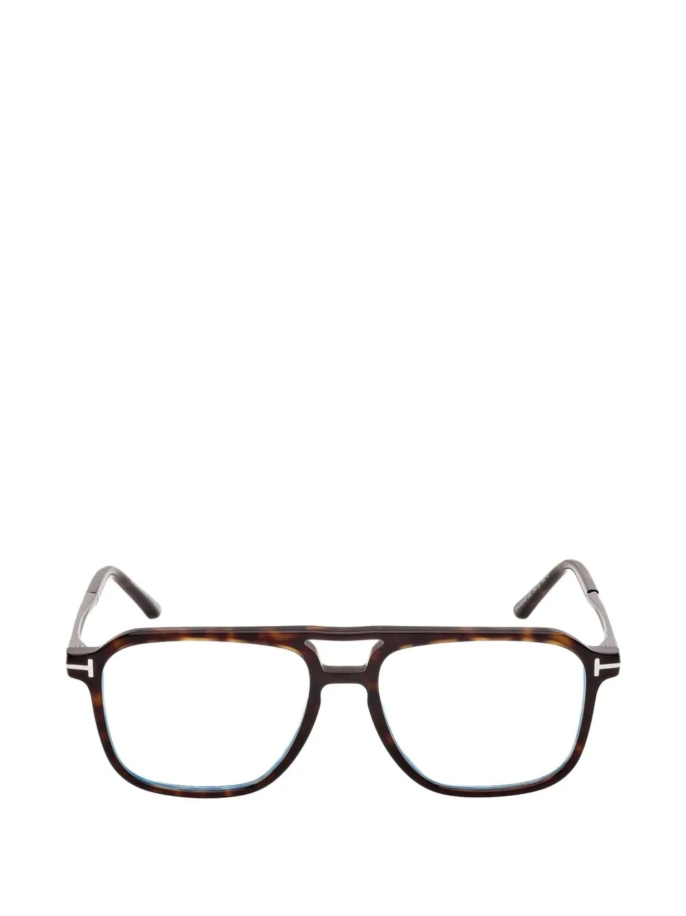 Tortoiseshell-Effect Square-Frame Glasses by TOM FORD Eyewear
