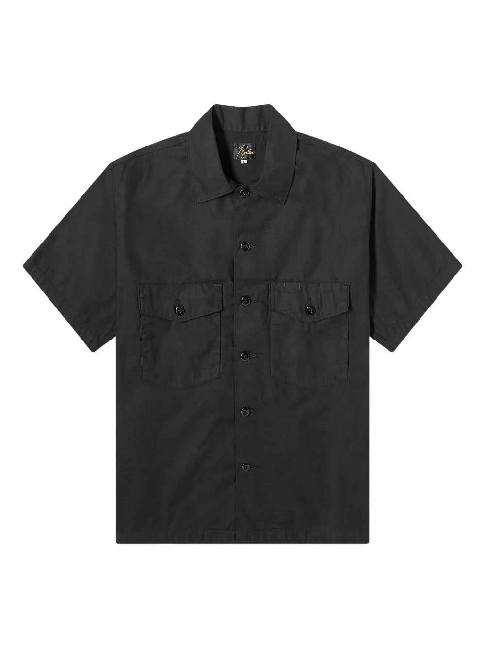 Fatigue Short-Sleeve Flap-Pockets Shirt by Needles