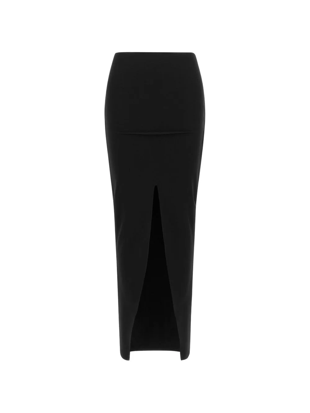 Front-Split Knitted Maxi Skirt