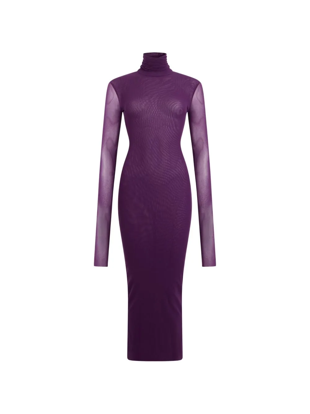 Sheer High-Neck Midi Dress by Philosophy Di Lorenzo Serafini