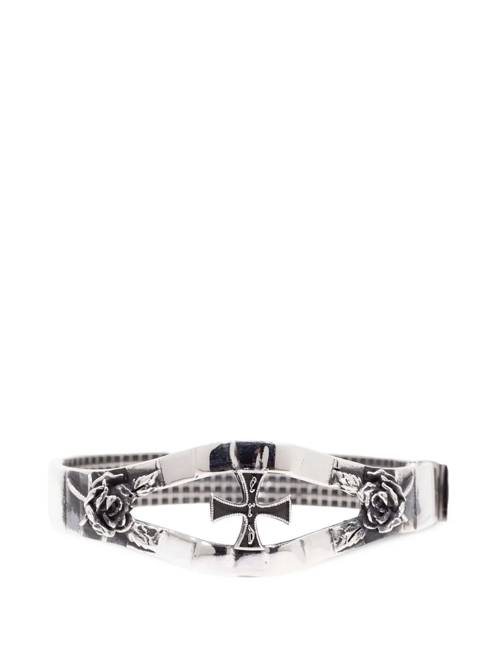 Enamel-Cross Rose-Detail Bracelet by Enfants Riches Déprimés