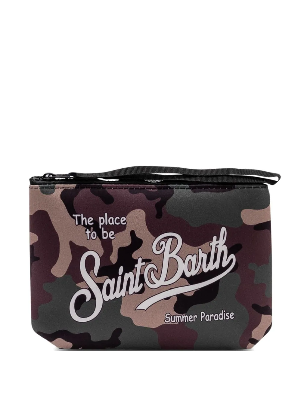 Aline Camouflage Zip Clutch Bag by MC2 Saint Barth