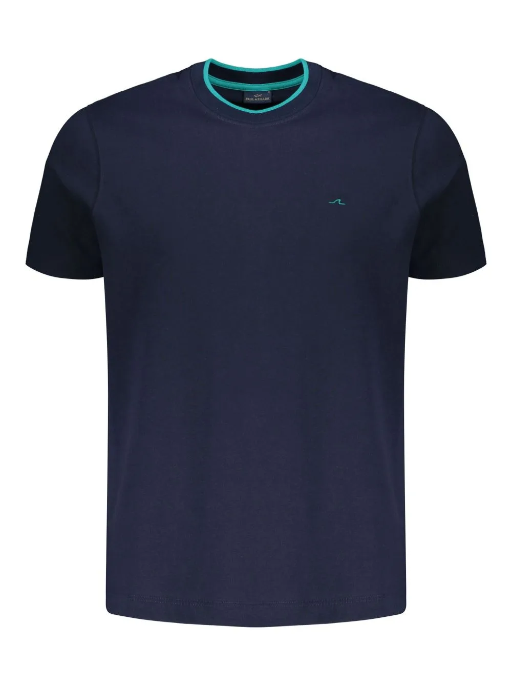 Contrast-Detail Cotton T-Shirt