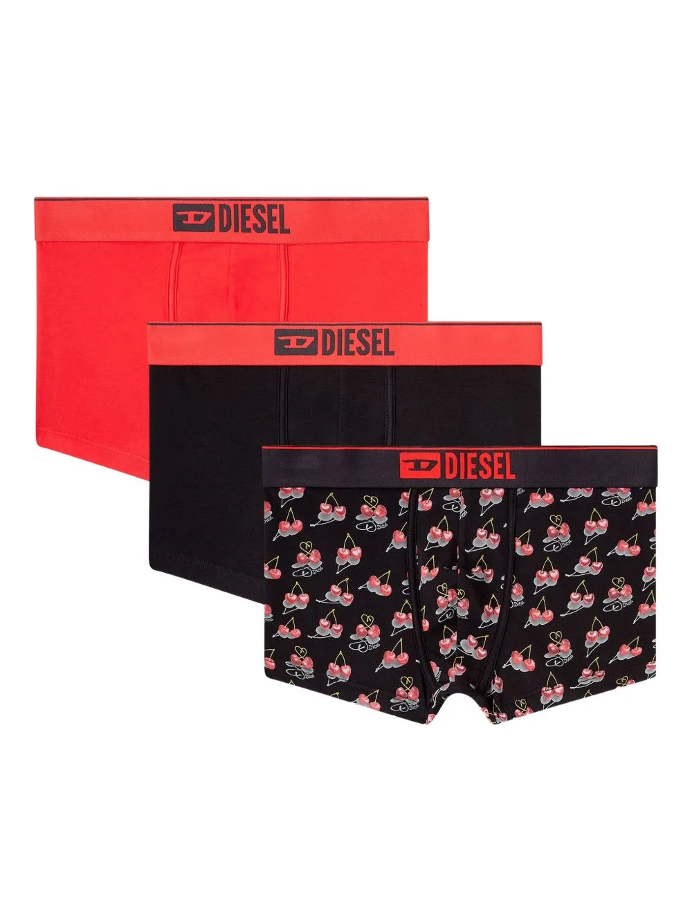 Damien-Gft Logo-Cherry Heart Boxer (pack of Three) by Diesel