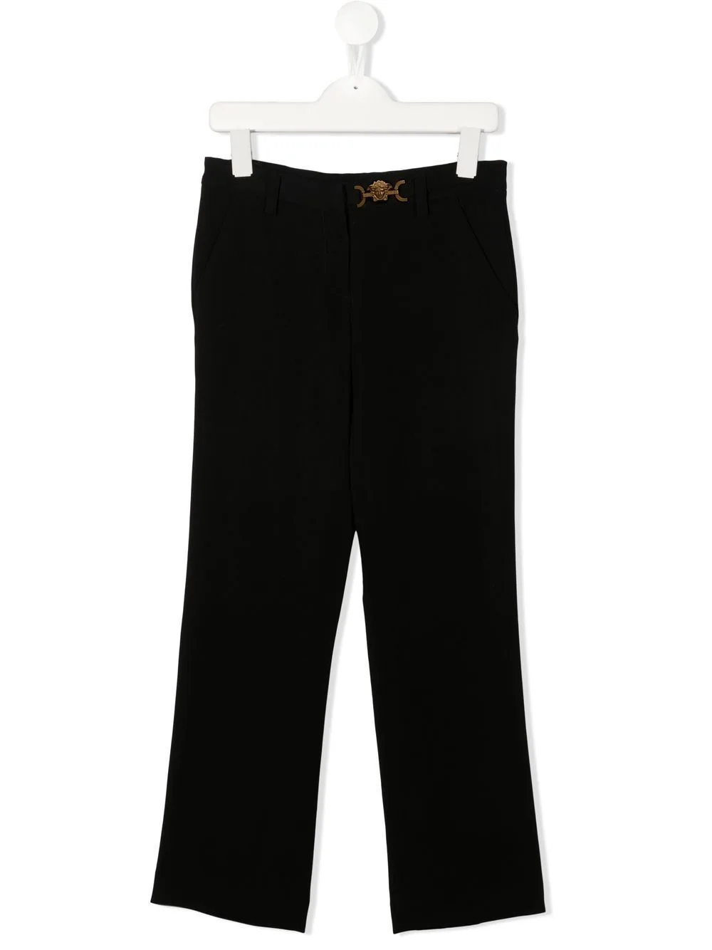 Medusa-Detail Straight Leg Trousers by Versace Kids