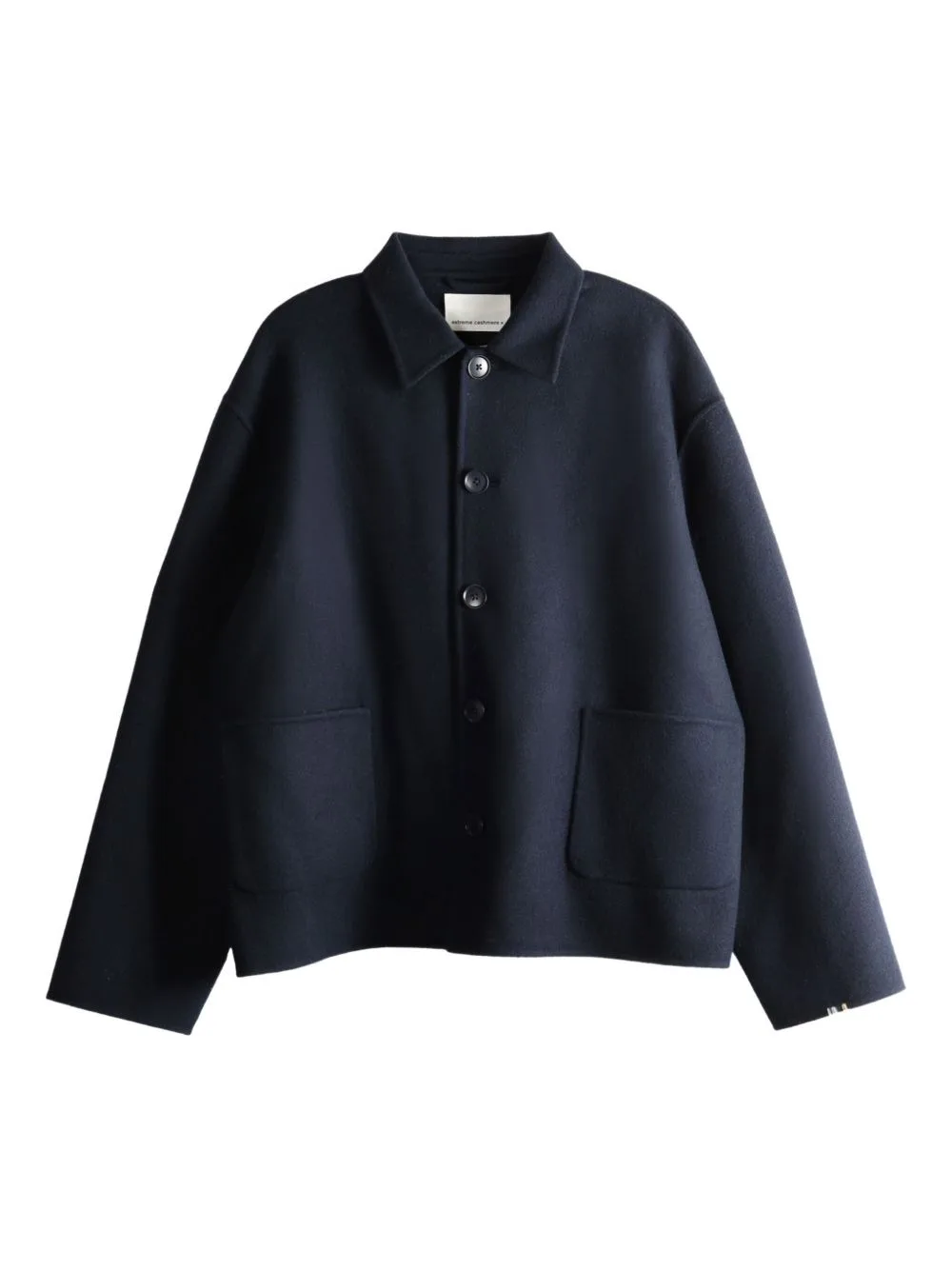 Button-Up Felted Jacket by extreme cashmere