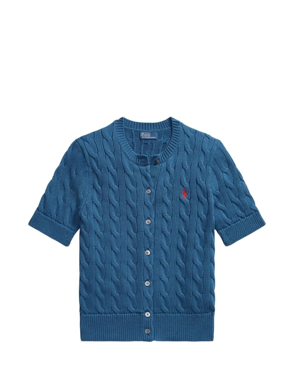 Cable-Knit Short-Sleeve Cardigan by Polo Ralph Lauren