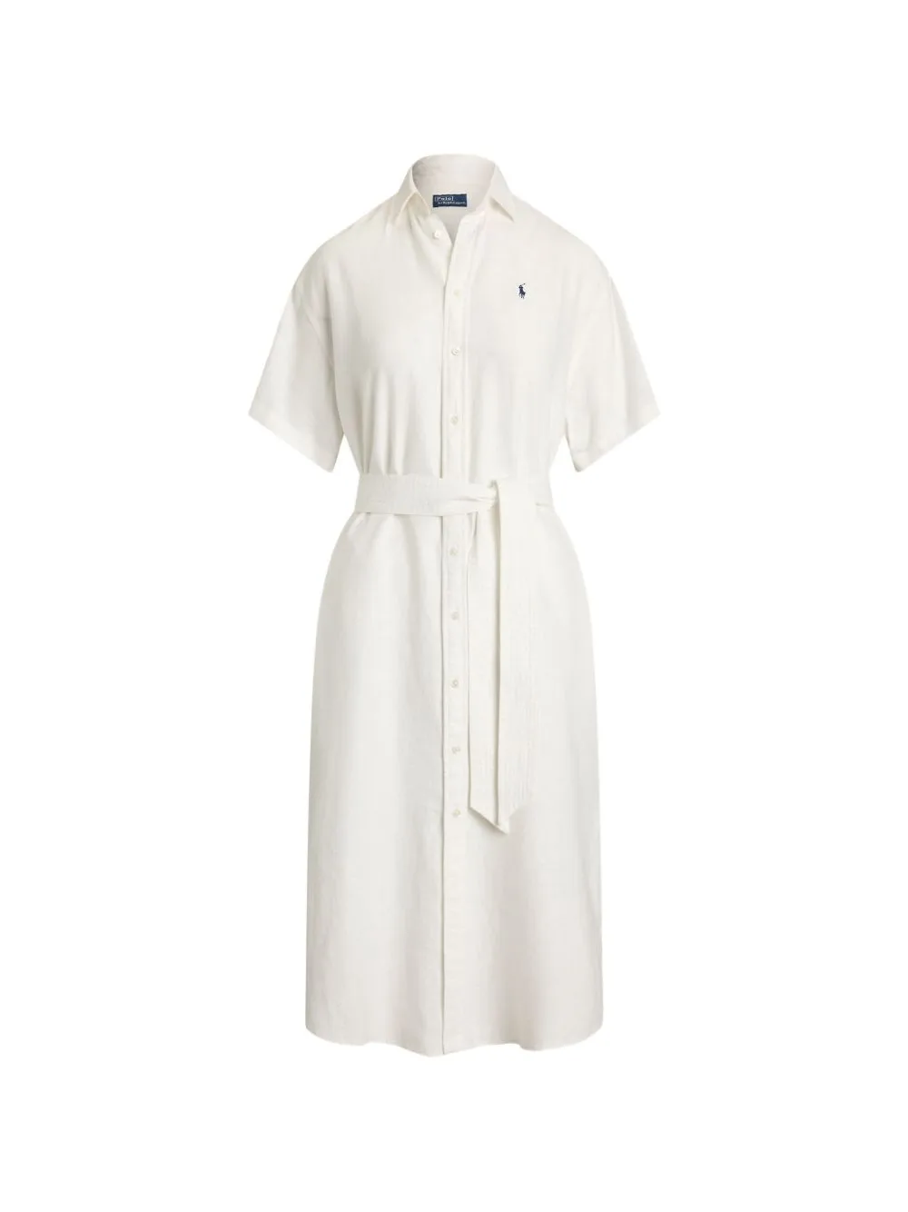 Belted Button-Down Midi Dress by Polo Ralph Lauren