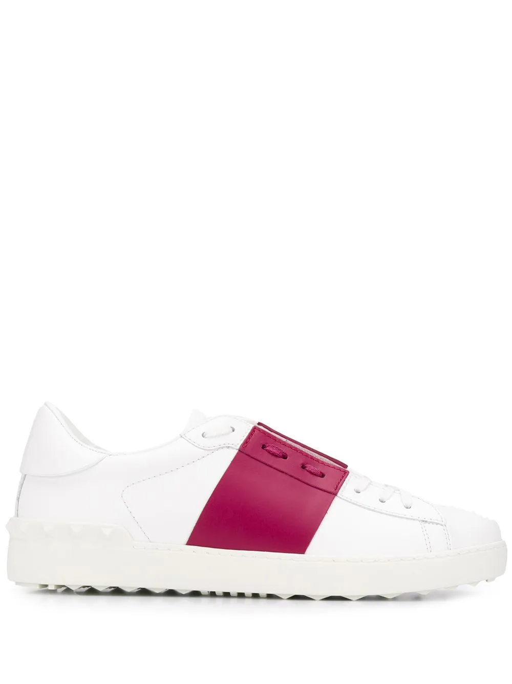 Striped Lace-Up Sneakers by Valentino Garavani