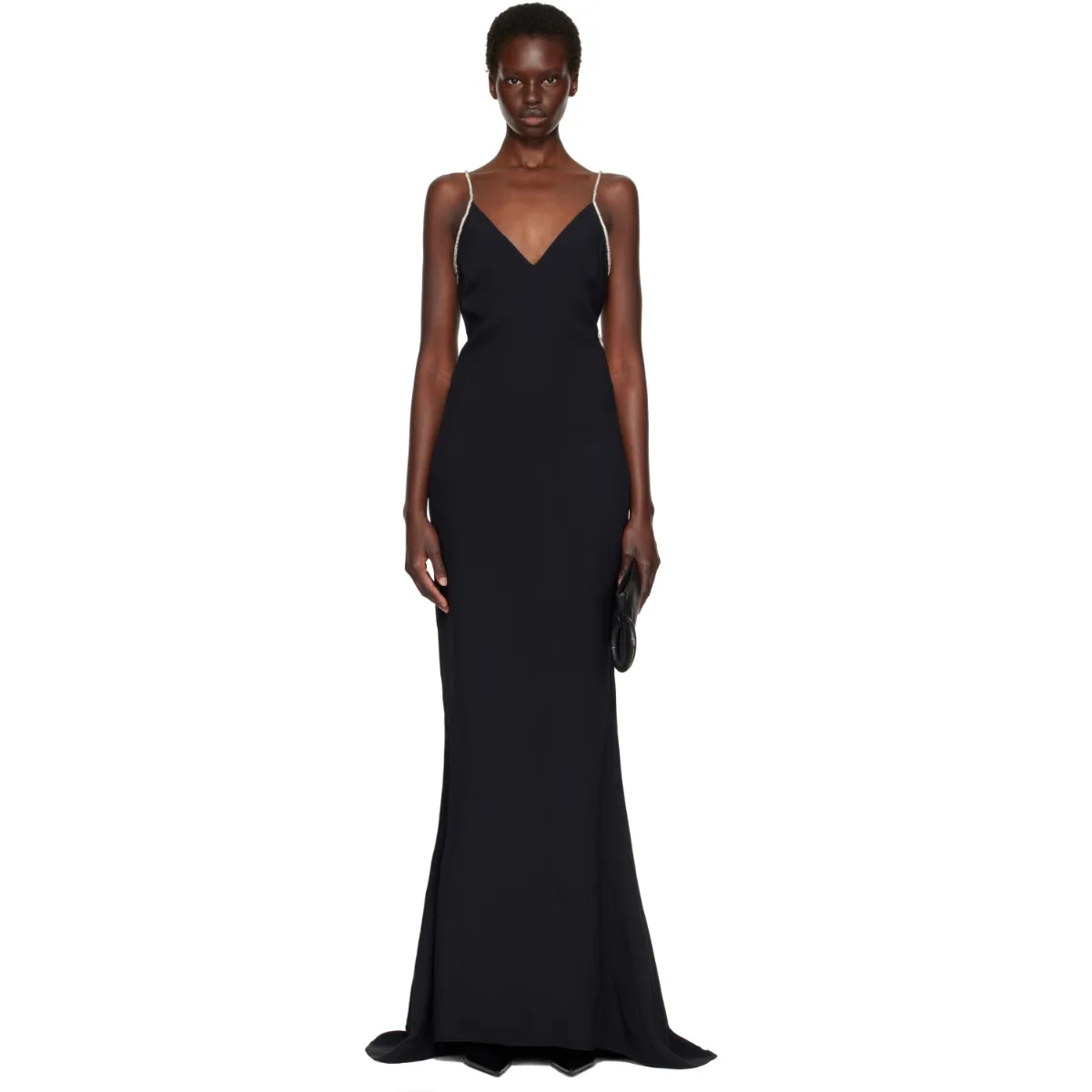 Crystal Chain Satin Maxi Evening Dress by TOM FORD