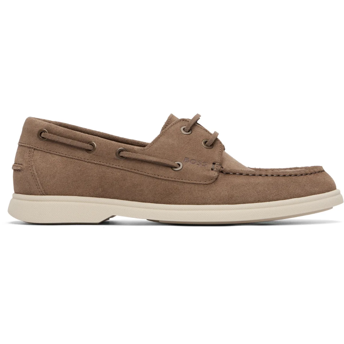 Suede Lace-Detail Boat Shoes by BOSS