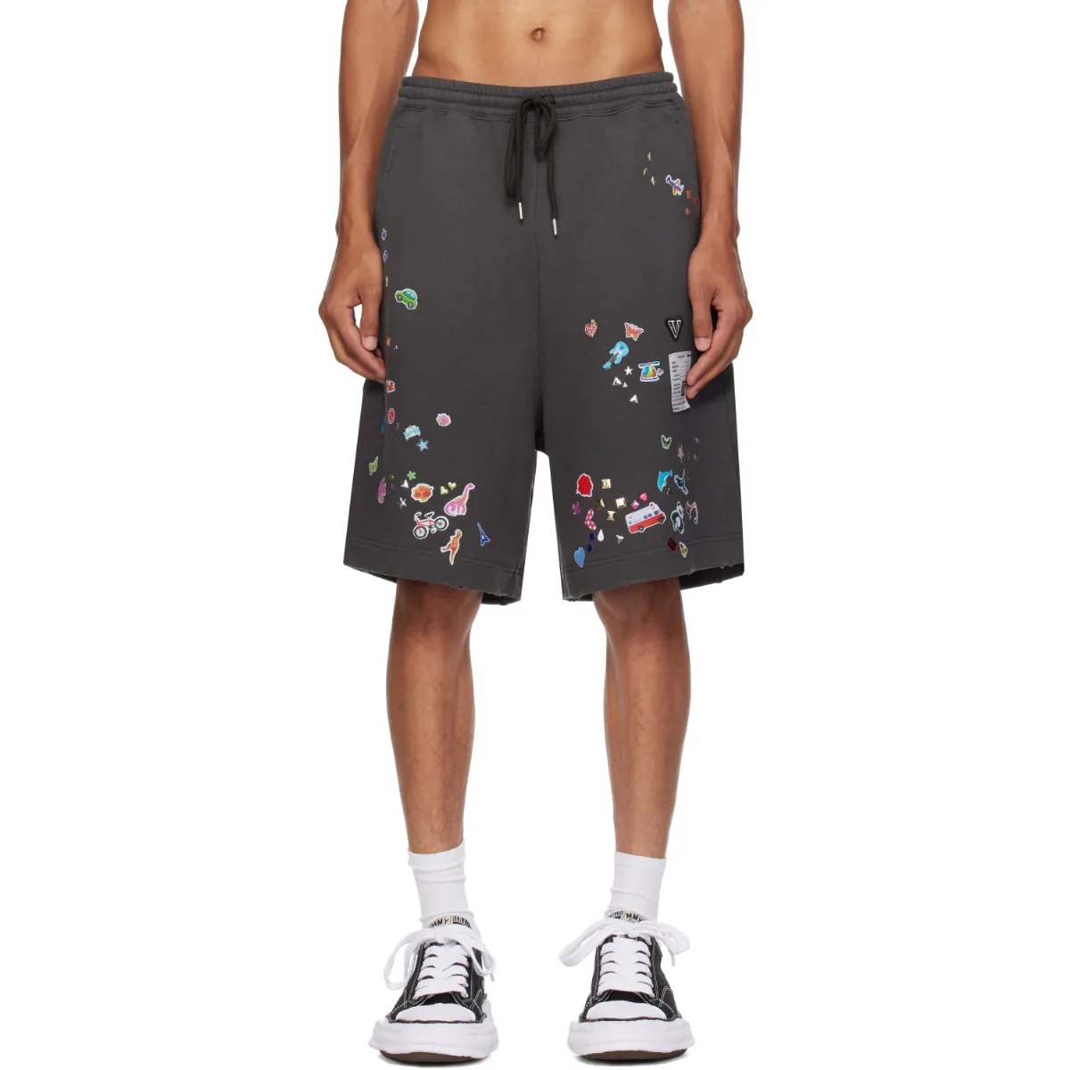 Sticker Printed Sweat Shorts by Maison MIHARA YASUHIRO