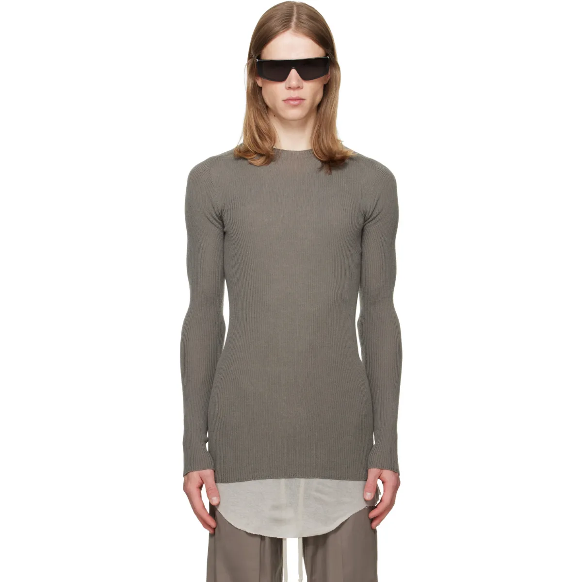 Tower Ribbed Round Neck Sweater
