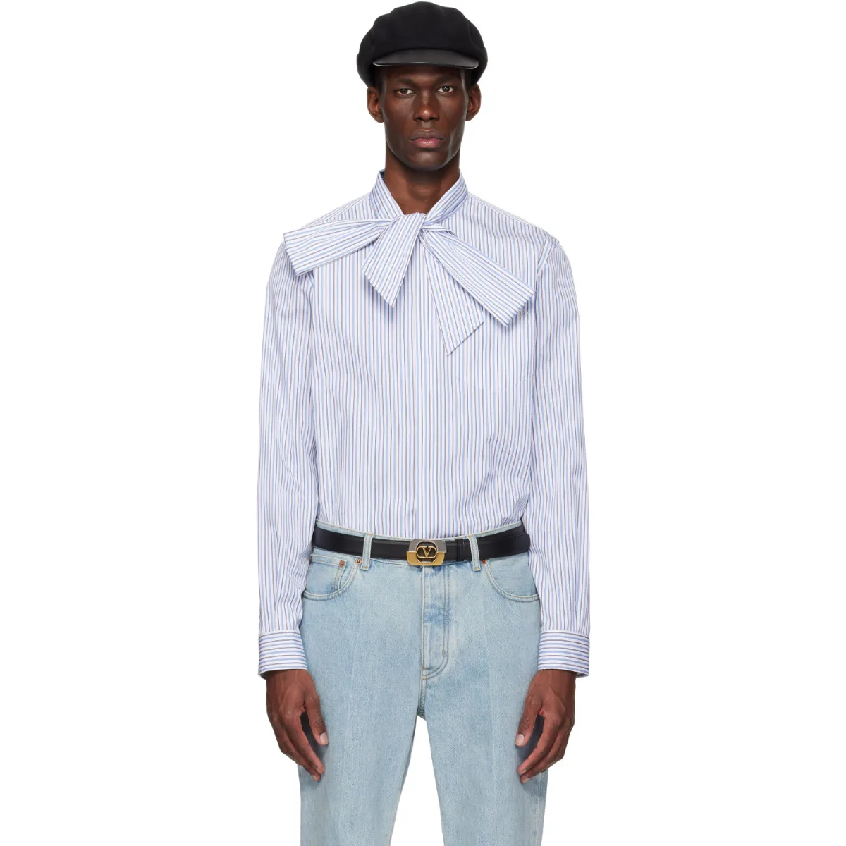 VLogo Signature Classic Stripe Shirt by Valentino