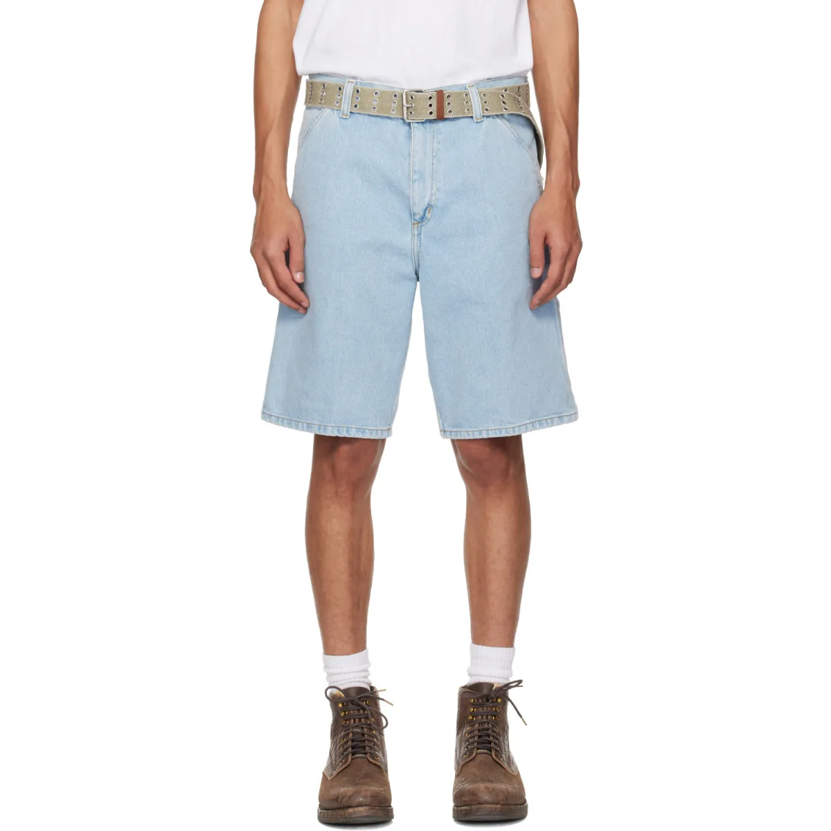 Single Knee Denim Shorts by Carhartt Work In Progress