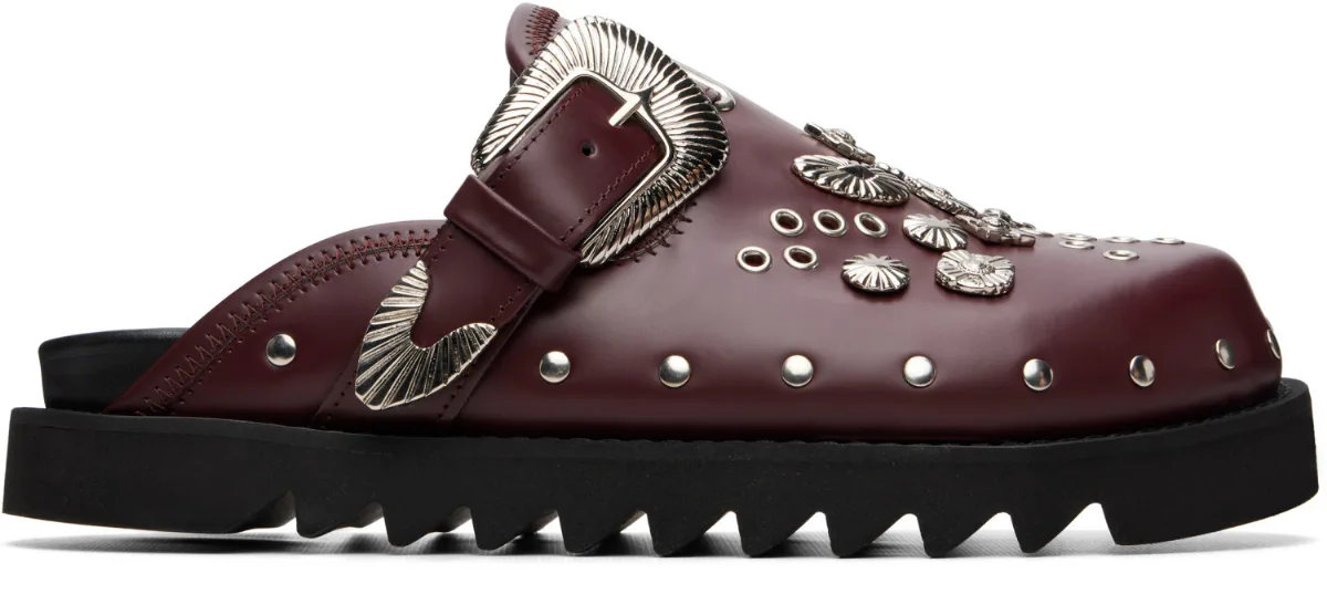 Eyelet Metal Sabot Slip-On Loafers by Toga Virilis