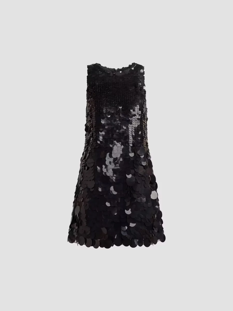 Mac Duggal Sequined Trapeze Minidress