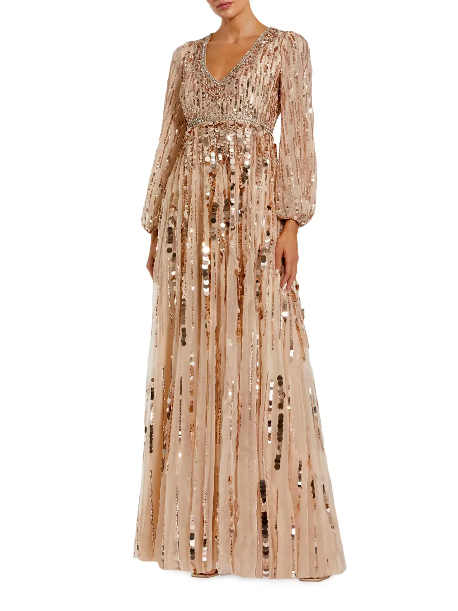 Mac Duggal Sequin-Embellished Gown by M.A.C.