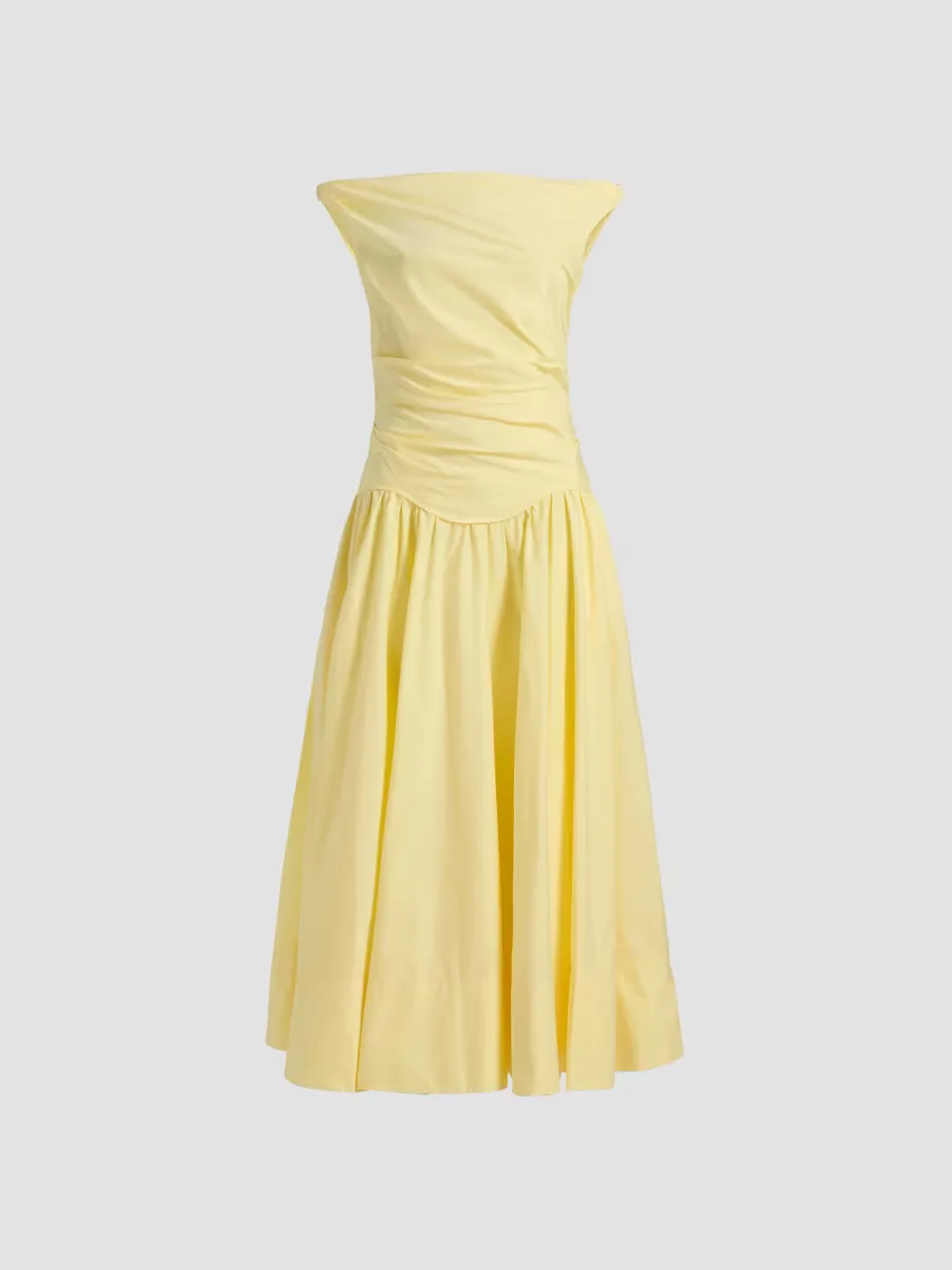 Cersei Off-The-Shoulder Midi-Dress by SIMKHAI