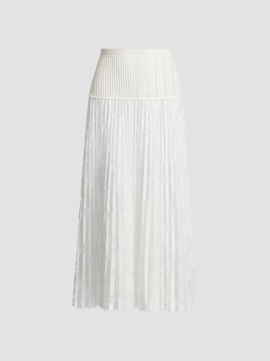Verona Lace Midi-Skirt by SIMKHAI