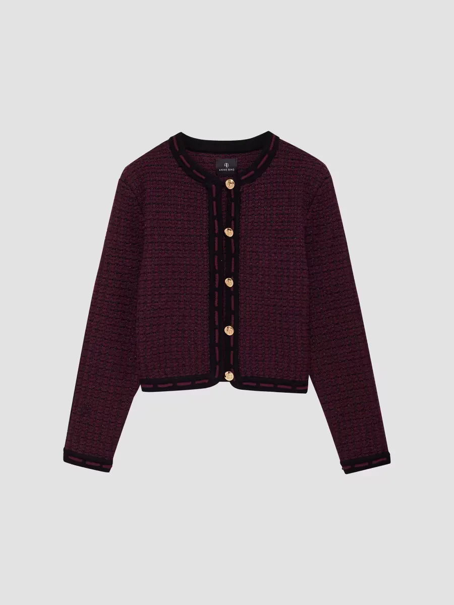 Nora Tweed Cardigan by ANINE BING