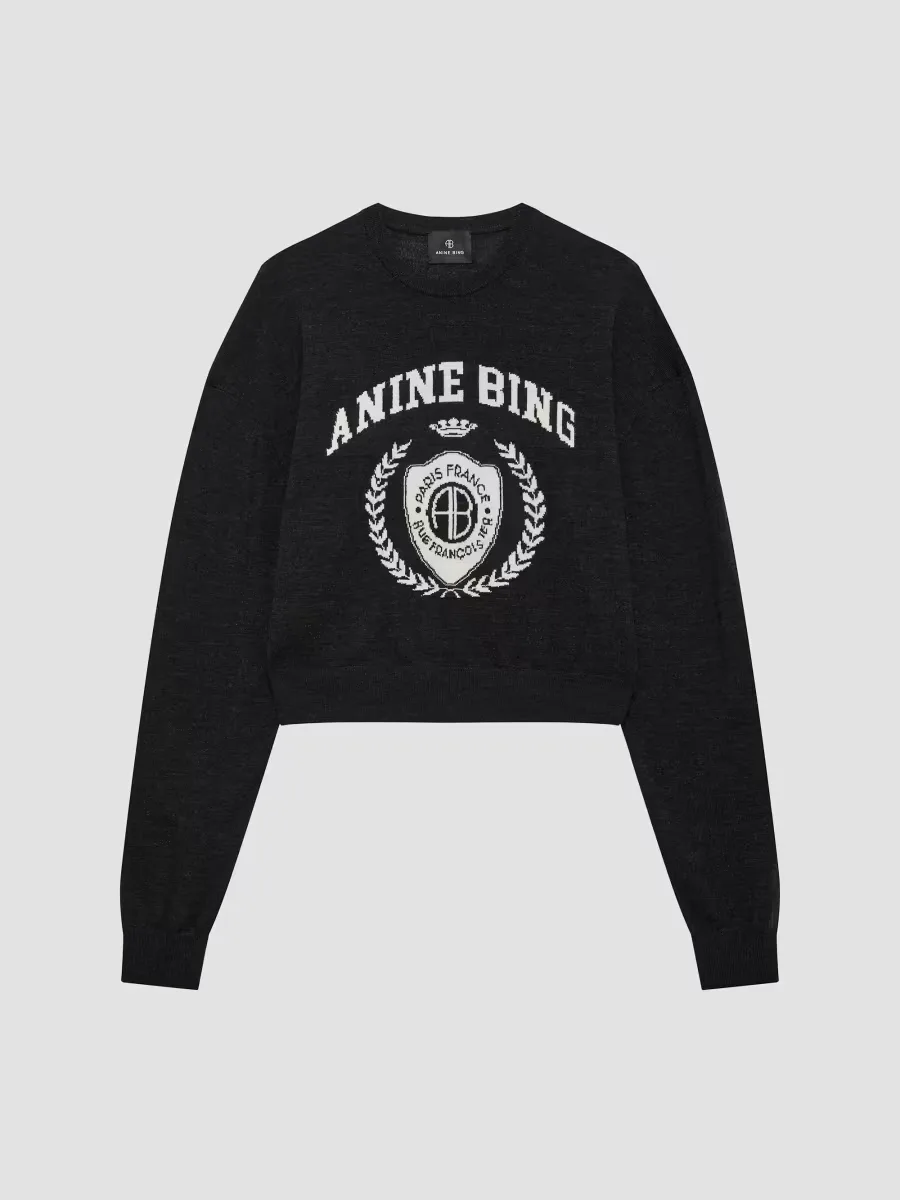 Mia Wool Crewneck Sweater by ANINE BING