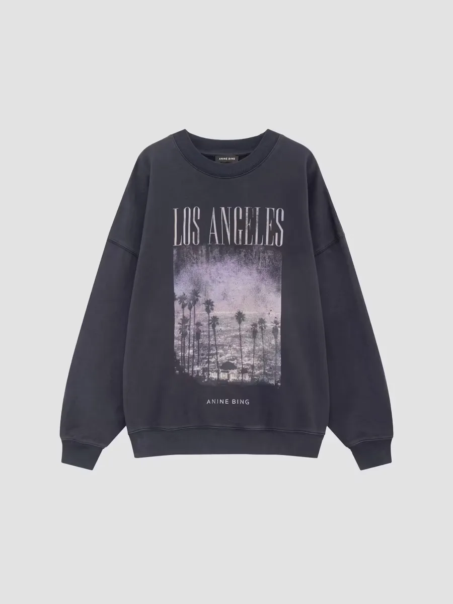 Miles Los Angeles Crewneck Sweatshirt by ANINE BING