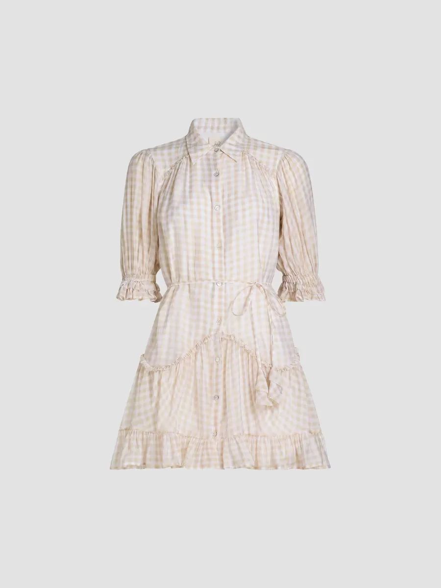 Gwendoline Gingham Voile Minidress by Cinq  Sept