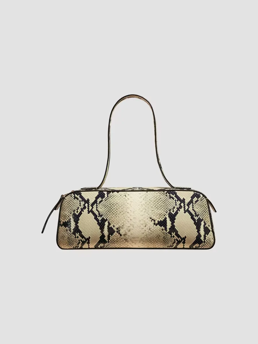 Simona Snake Leather Shoulder Bag by Khaite