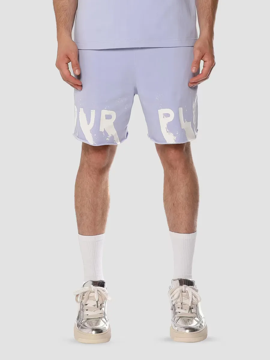 Logo Fleece Elasticized Shorts by Purple Brand