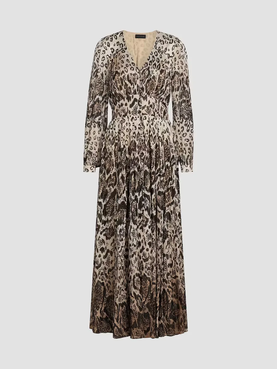 Alba Printed Silk-Blend Maxi Dress
