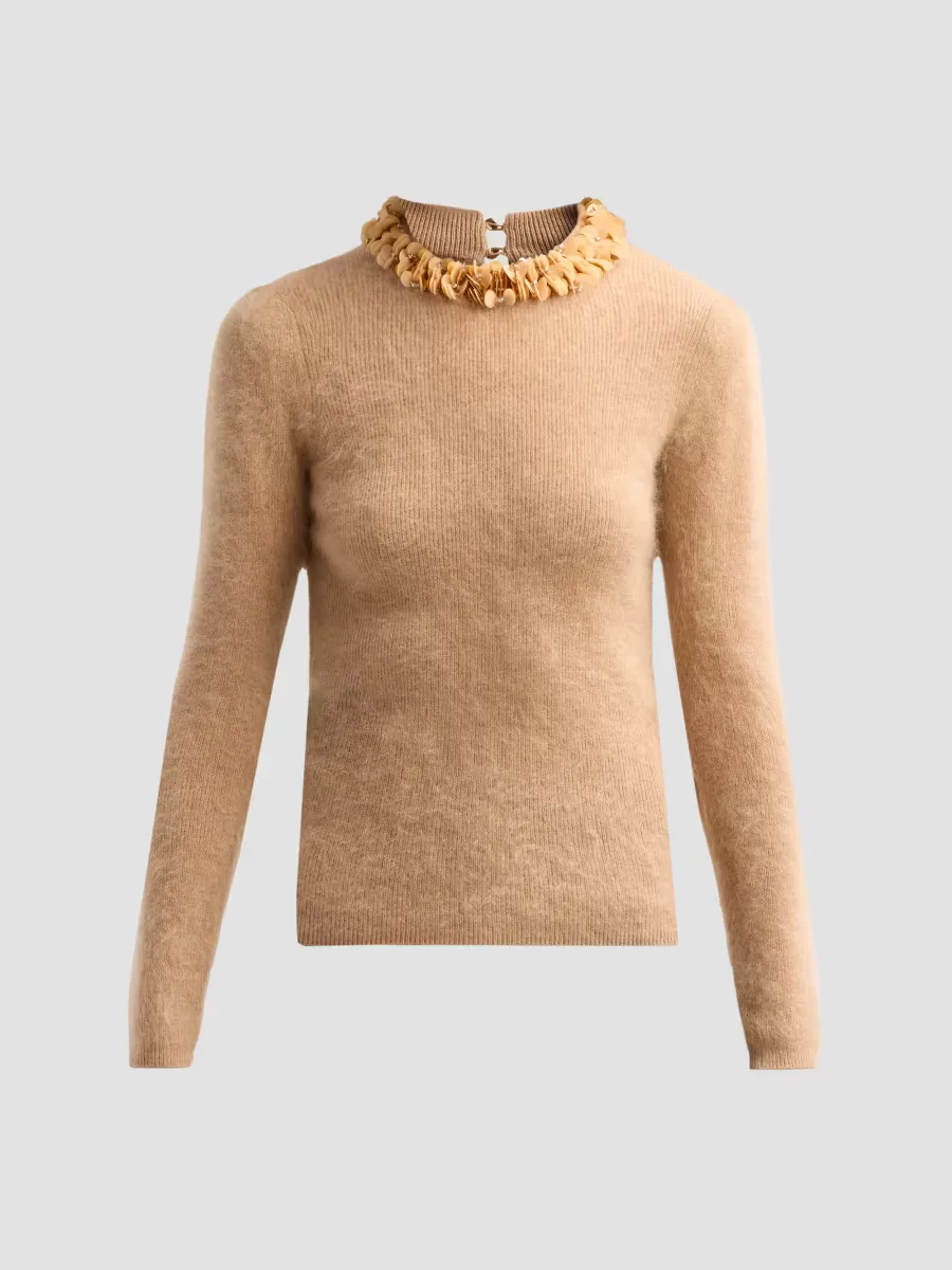 The Ling Jeweled Cashmere Sweater by Elie Tahari