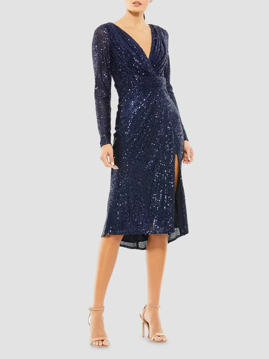 Sequined Knee-Length Dress by M.A.C.