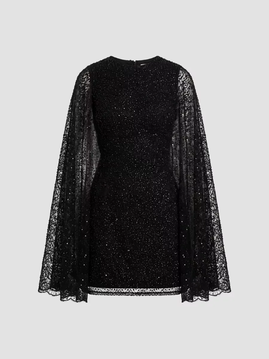 Sequined Cape Minidress by M.A.C.