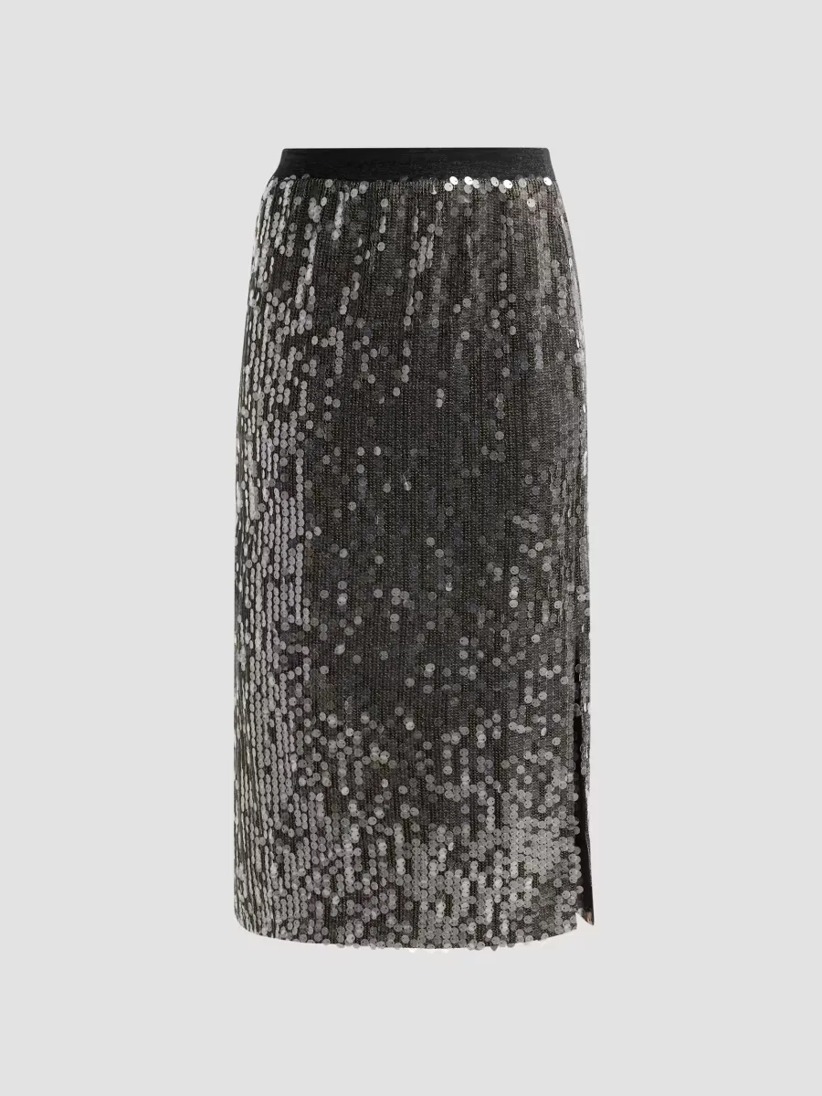 Annita Sequin Midi Skirt